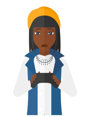 Bağımlısı video gamer.