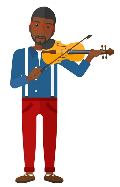 Man playing violin. — Stock Vector