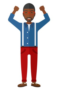 Adam kaldırdı elleriyle.