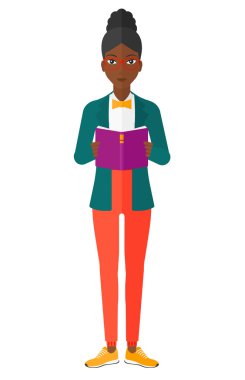 Kadın kitap okuyor..