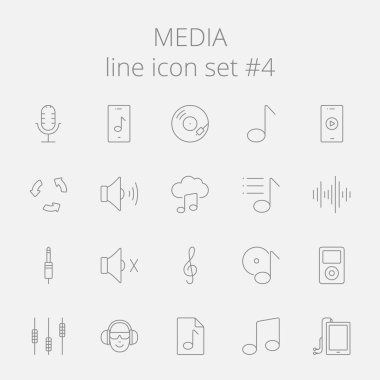 Medya Icon set.