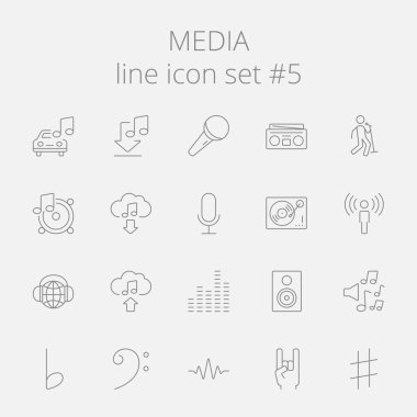 Medya Icon set.