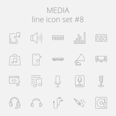 Medya Icon set.