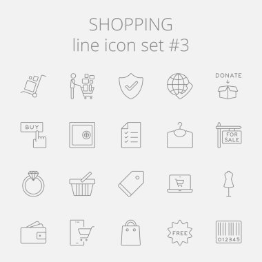 alışveriş Icon set.