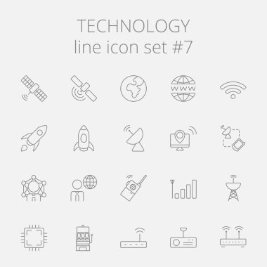teknoloji Icon set.