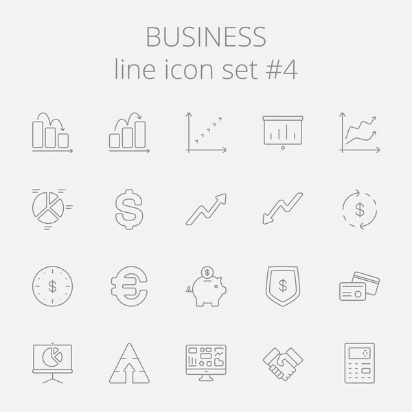 Conjunto de iconos comerciales. — Vector de stock