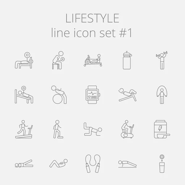 Ensemble d'icônes Lifestyle . — Image vectorielle