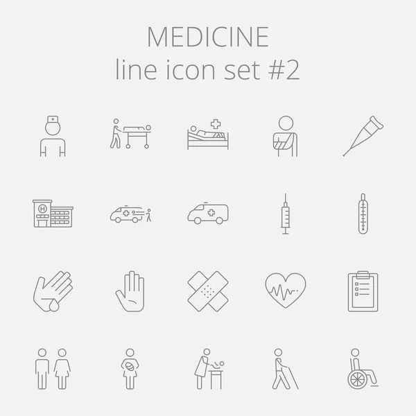 Conjunto de ícone de medicina . —  Vetores de Stock
