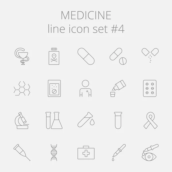 Conjunto de ícone de medicina . — Vetor de Stock