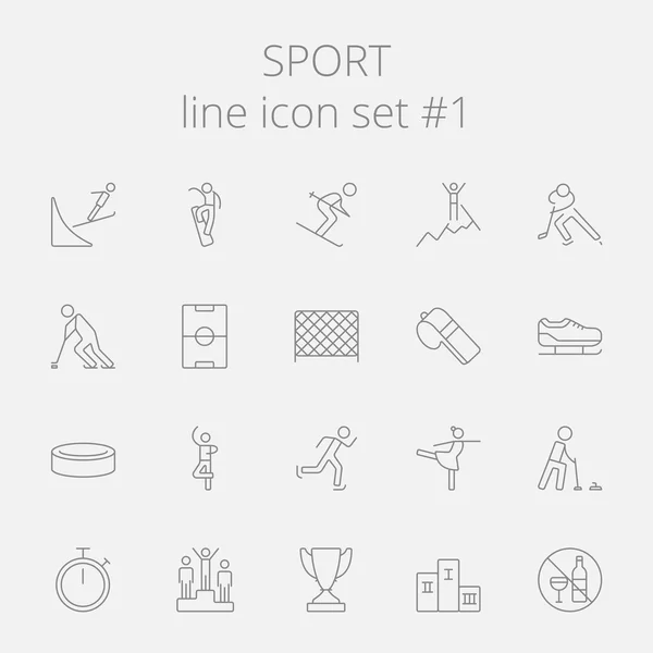 Sport icon set. — Stock Vector