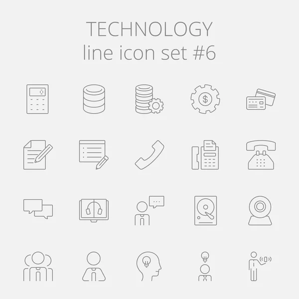 Teknoloji Icon set. — Stok Vektör