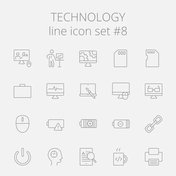 Teknoloji Icon set. — Stok Vektör