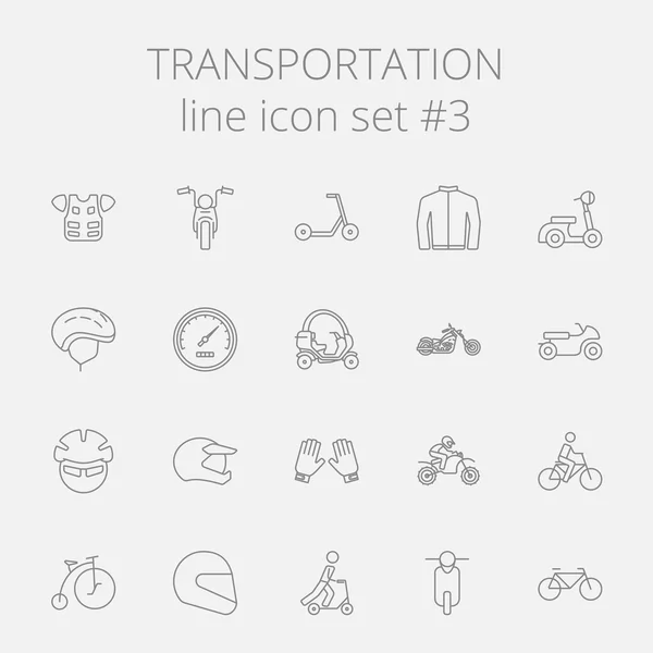 Transportation icon set. — Stock Vector