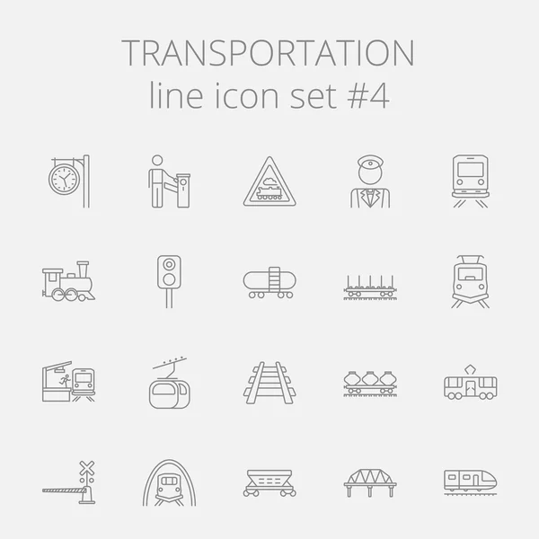 Juego de iconos de transporte. — Archivo Imágenes Vectoriales