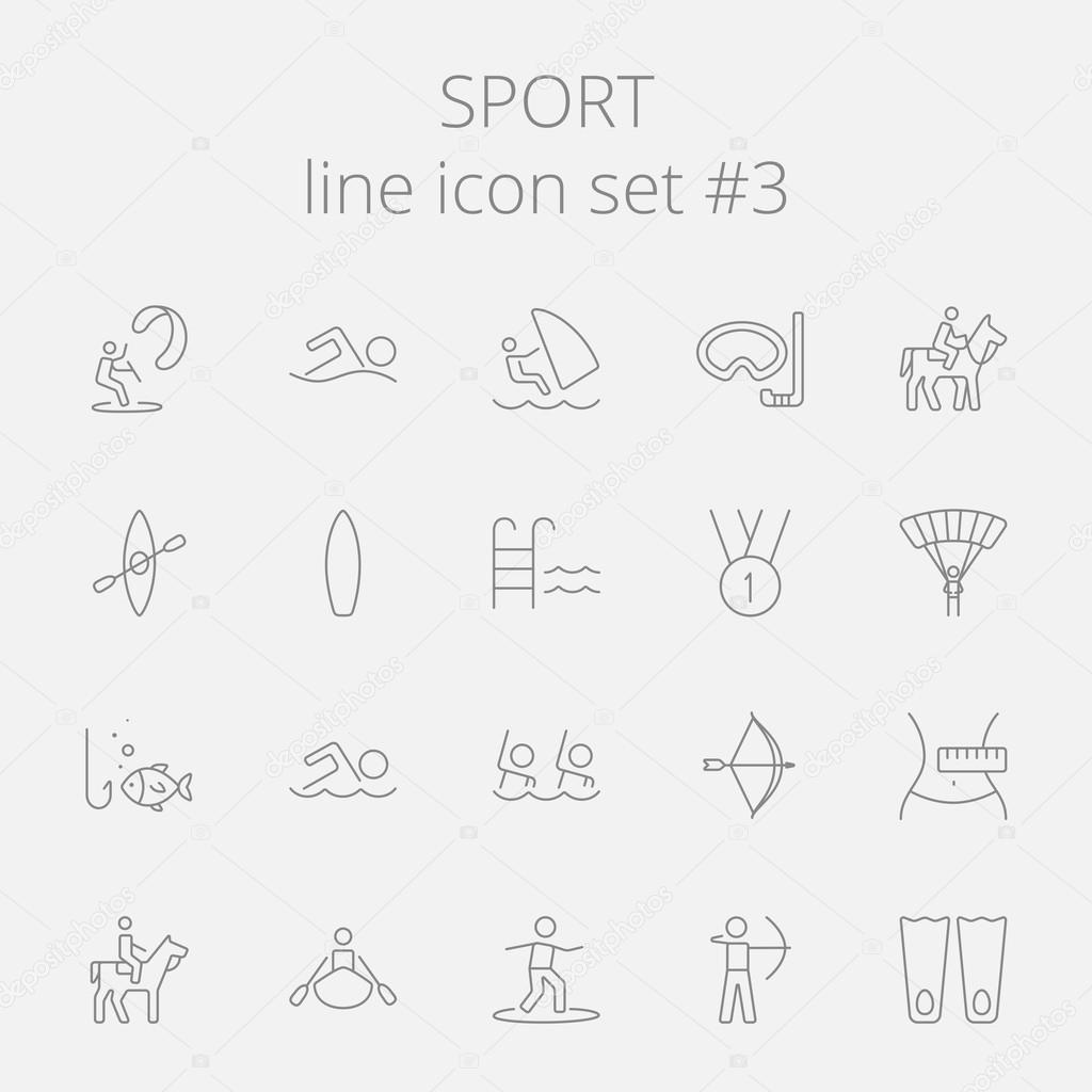Sport icon set.