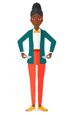 Bancrupt business woman.