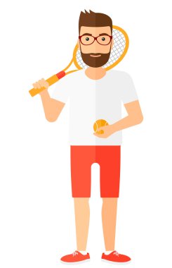 Büyük tenis oyuncusu.