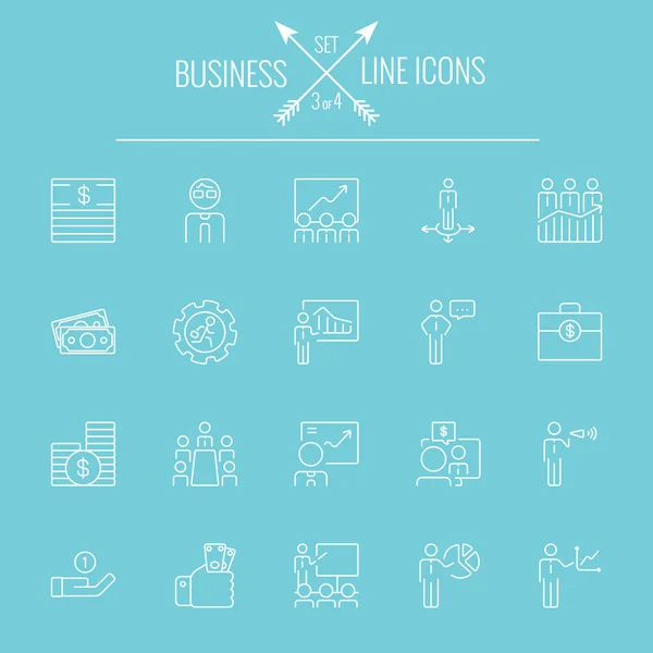 Business ikon set. — Stock vektor