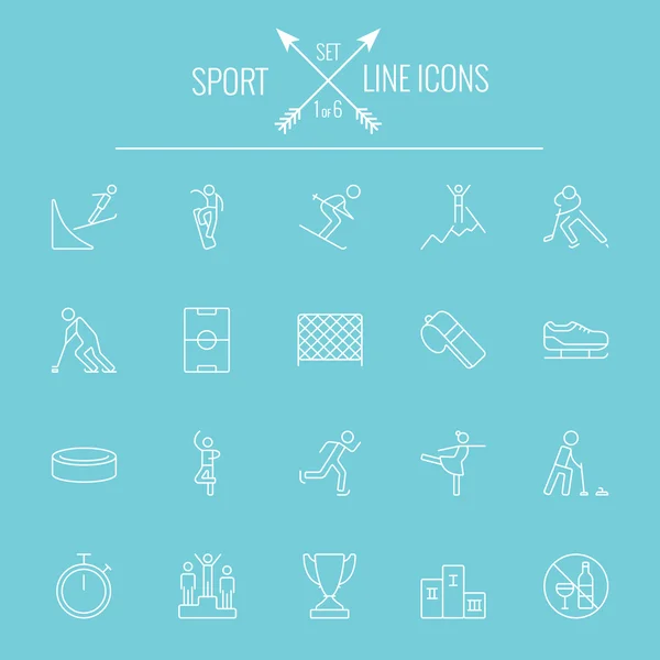 Zestaw ikon sportu. — Wektor stockowy