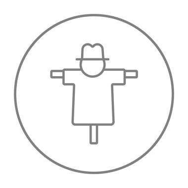 Korkuluk satırı simgesi.