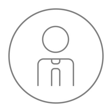 İş adamı satırı simgesi.