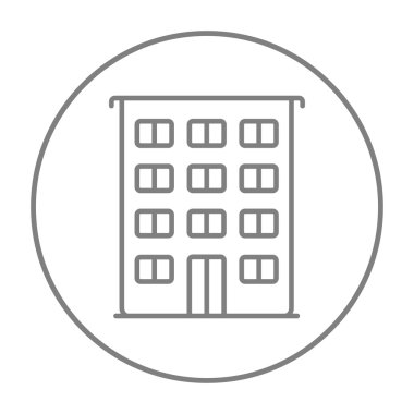 Satırı simgesi bina konut.