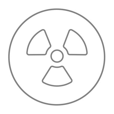 İyonizan radyasyon işareti satırı simgesi.