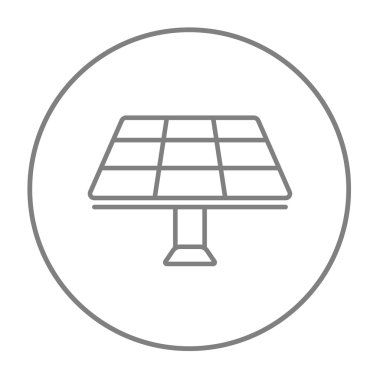 güneş paneli satırı simgesi.