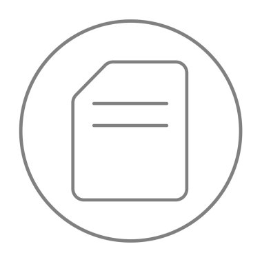 Belge satırı simgesi.