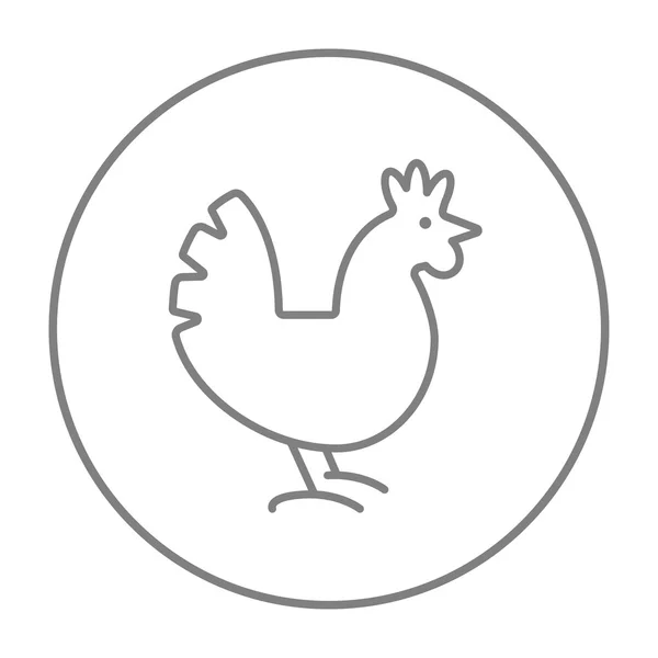 Hen line icon. — Stock Vector