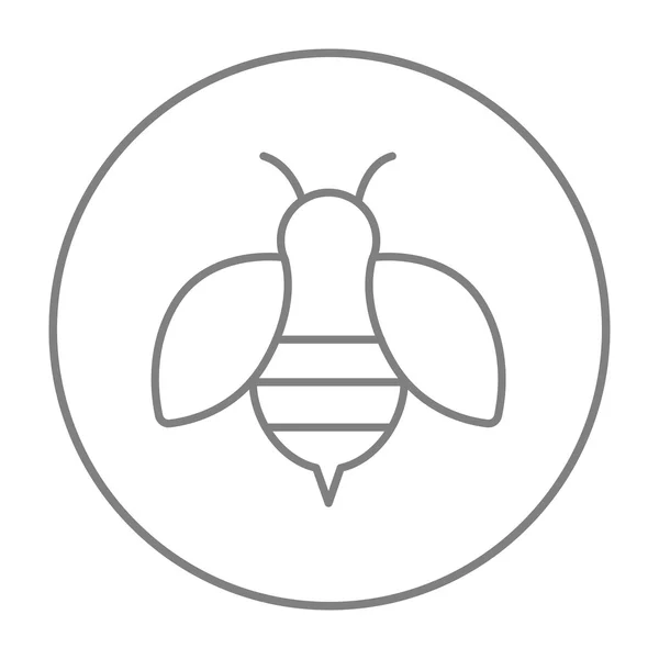 Bee lijn pictogram. — Stockvector