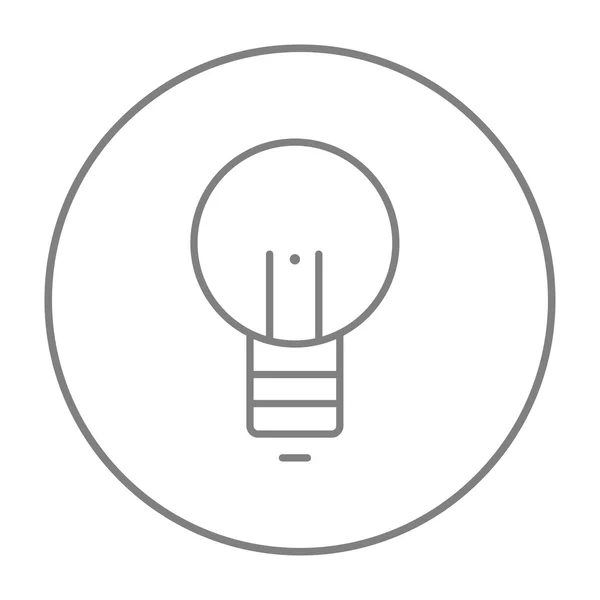 Icône de ligne d'ampoule . — Image vectorielle