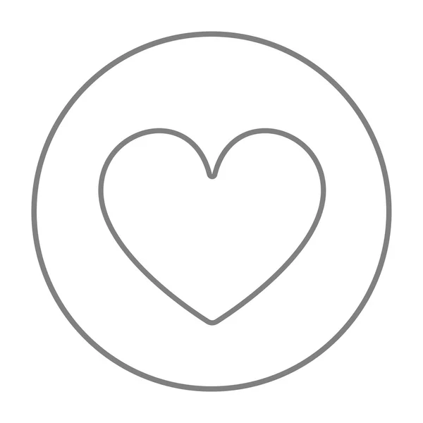 Heart sign line icon. — Stock Vector