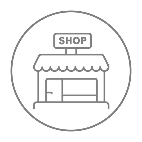 Boutique magasin ligne icône. — Image vectorielle