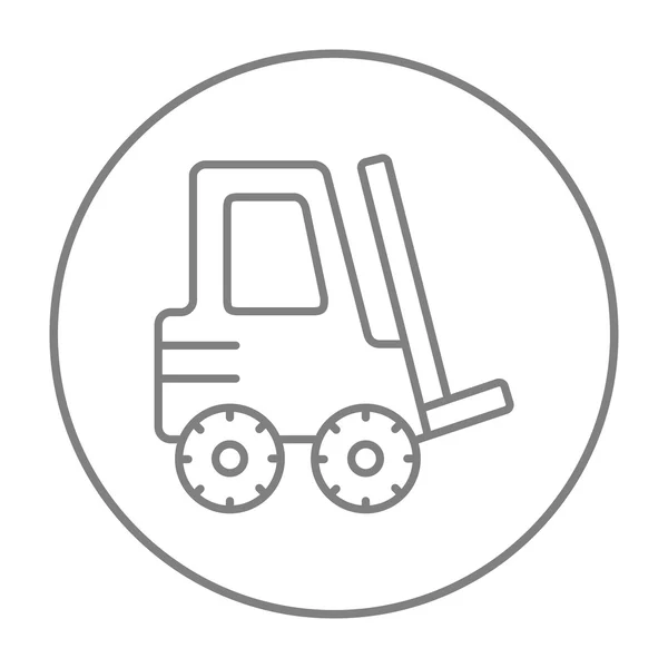 Forklift satırı simgesi. — Stok Vektör