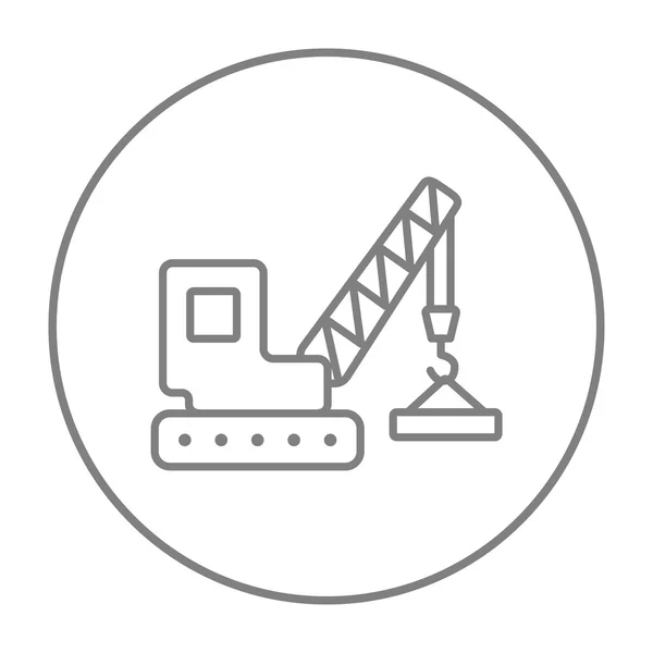 Emelési crane sor ikon. — Stock Vector