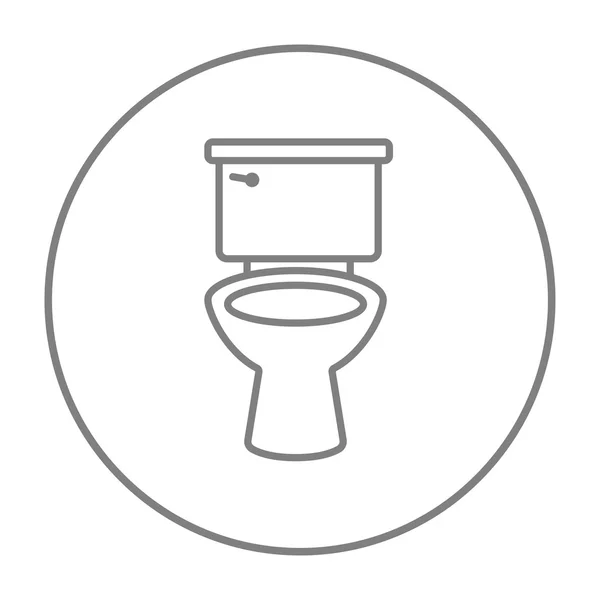 Toalett skål ikon. — Stock vektor