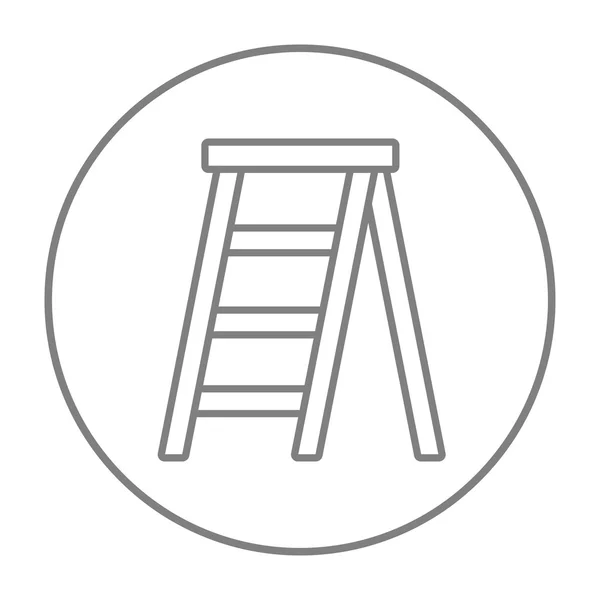 Icône de ligne d'escalier . — Image vectorielle