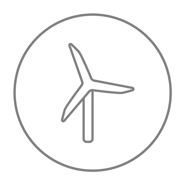 Windmill line icon. — Stock Vector