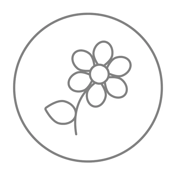 Icono de línea de flores . — Vector de stock