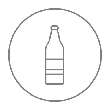 Cam şişe satırı simgesi.