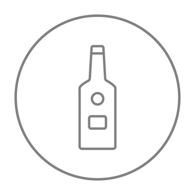 Cam şişe satırı simgesi.