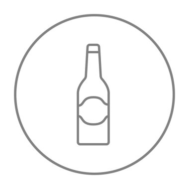 Cam şişe satırı simgesi.