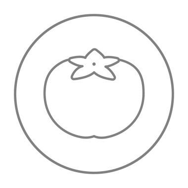 Domates çizgisi simgesi.