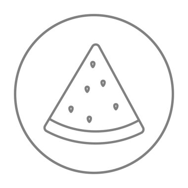 Karpuz çizgi simgesi.