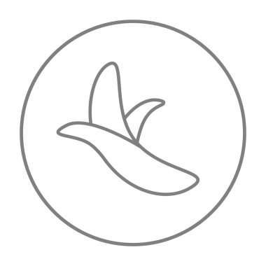 Soyulmuş muz satırı simgesi.