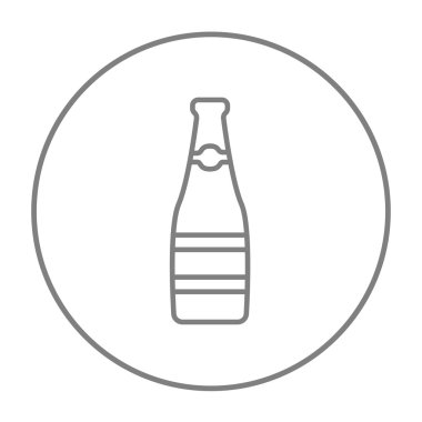 Cam şişe satırı simgesi.