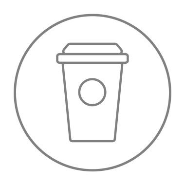 Tek kullanımlık Kupası satırı simgesi.