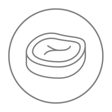 Biftek satırı simgesi.