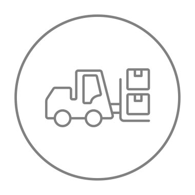 Forklift satırı simgesi.